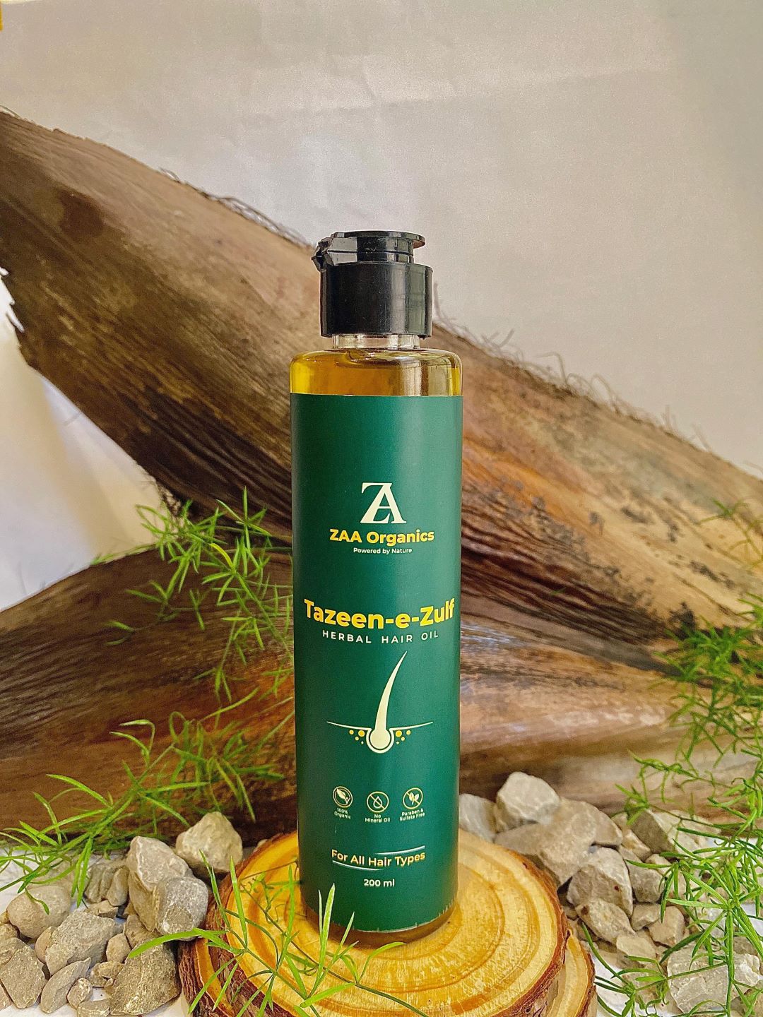 Tazeen-e-Zulf Herbal Hair Oil | Reduces Hair Fall & Promotes Hair Growth