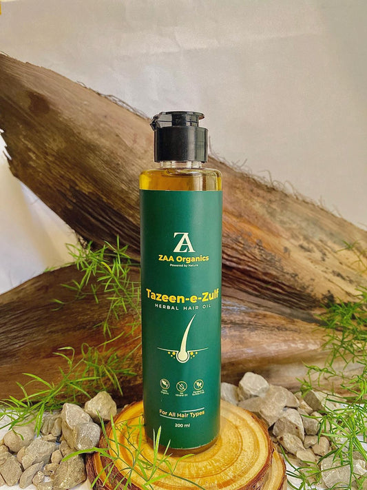 Tazeen-e-Zulf Herbal Hair Oil | Reduces Hair Fall & Promotes Hair Growth