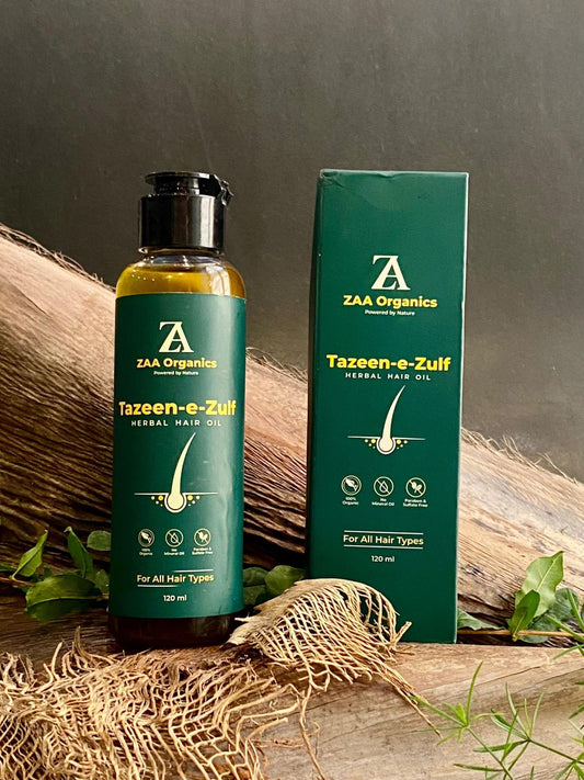 Tazeen-e-Zulf Herbal Hair Oil | Reduces Hair Fall & Promotes Hair Growth