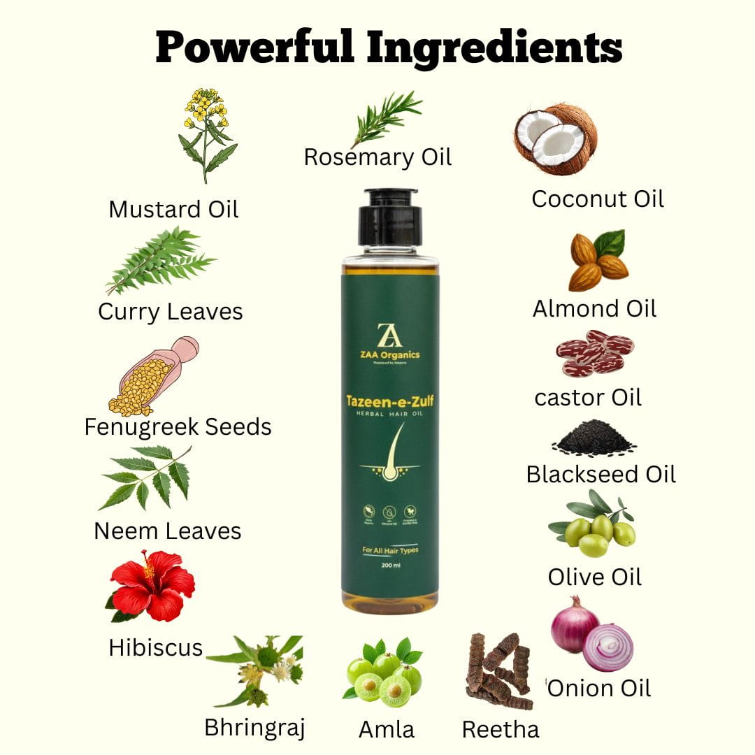 Tazeen-e-Zulf Herbal Hair Oil